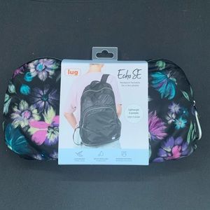 Lug lightweight packable back pack Pattern is bloom black. Brand new !!!